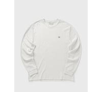 Langarmshirt CALVIN KLEIN JEANS "LS WAFFLE BADGE CREWNK TEE", Herren, Gr. L, grau (tofu), Single Jersey, Obermaterial: 60% Baumwolle, 40% Polyester, unifarben, regular fit normal, Rundhals, eingesetzt
