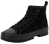 Calvin Klein Jeans Lugged Hybrid High Laceup AUTH YM0YM01092 Herren-Sneaker, Schwarz (Triple Black), Größe 45, Black Triple Black, 45 EU