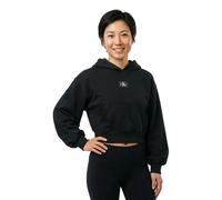 Sweatshirt CALVIN KLEIN JEANS, Damen, Gr. XS (36), schwarz, Sweatware, Obermaterial: 100% Baumwolle, unifarben, regular fit hüftlang, Rundhals, Bündchen, Sweatshirts Sweatshirt, mit Kapuze, regular fi