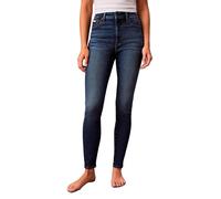 Skinny-fit-Jeans CALVIN KLEIN JEANS "HIGH RISE SKINNY", Damen, Gr. 29, Länge 32, midtown blau, Denim/Jeans, Obermaterial: 80% Baumwolle, 12% Polyester, 6% Elastomultiester, 2% Elasthan, unifarben, ski