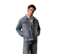 Jeansjacke CALVIN KLEIN JEANS "ANDREW CLASSIC TRUCKER", Herren, Gr. XXL, blau denim, Denim/Jeans, Obermaterial: 100% Baumwolle, unifarben, bequem hüftlang, 1-Knopf-Manschette, Jacken Jeansjacke, authe