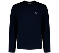 Sweatshirt CALVIN KLEIN JEANS, Herren, Gr. L, schwarz sapphire, Sweatware, Obermaterial: 100% Baumwolle, unifarben, regular fit normal, Rundhals, Bündchen, Sweatshirts Sweatshirt, regular fit, Rundhal