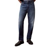Gerade Jeans CALVIN KLEIN, Herren, Gr. 40, Länge 34, blau (celtic ocean), Denim/Jeans, Obermaterial: 98% Baumwolle, 2% Elasthan, unifarben, regular fit normal, Jeans, Regular fit mit Taschen (71197956