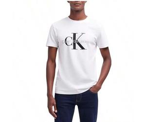 CALVIN KLEIN JEANS Men's Sports Tees & Tanks Lightweight Easy To Match Moisture-Wicking Home Travel Daily White J30J320935-YAF