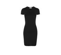 Calvin Klein Damen T-Shirt Kleid Mini mit Rundhalsausschnitt, Schwarz (Black), XS