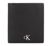Calvin Klein Jeans Mono Geldbörse RFID Schutz Leder 9.5 cm schwarz