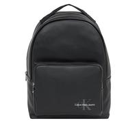 Cityrucksack CALVIN KLEIN JEANS "MONOGRAM SOFT CAMPUS BP ANGLED40" Gr. B/H/T: 28 cm x 40 cm x 14 cm, schwarz (black) Rucksäcke (11238521-0) black