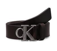 Calvin Klein Jeans Round Mono Gürtel Leder 110 cm braun