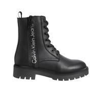 Calvin Klein Jeans - Schwarzer Kampf-Schnürstiefel - - Shoes - Damen - Schwarzk - 37 EU
