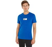 Calvin Klein Jeans Small Center Box Tee Kurzarm T-Shirts, Herren, Blau (Kettle Blue), M