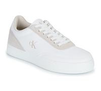 Calvin Klein Herren Cupsole Sneaker Classic Canvas Low Top, Weiß (Bright White/Eggshell), 45