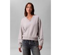 Calvin Klein Jeans Sweatshirt Damen Baumwolle grau, XS