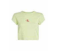 CALVIN KLEIN JEANS T-Shirt Cropped Fit hellgrün | XS