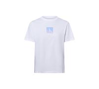 Calvin Klein Damen T-Shirt Kurzarm Classic Fit Tee aus Baumwolle, Weiß (Brilliant White), L
