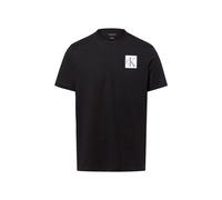T-Shirt CALVIN KLEIN JEANS "SS GRDNT MNGRM E LG", Herren, Gr. XL, schwarz, Single Jersey, Obermaterial: 100% Baumwolle, unifarben, casual, regular fit normal, Rundhals, Kurzarm eingesetzt abgesteppte