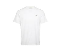 Calvin Klein T-Shirt SS Badge 30S Jersey Classic Tee Herren 100% Baumwolle Rundhals Kurzarm Weiß L