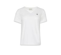 Calvin Klein T-Shirt Archive Jersey Vnk Tee Damen Weiß V‑Ausschnitt 100% Baumwolle XL (44)