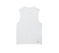 Tanktop CALVIN KLEIN JEANS "JERSEY BADGE MUSCLE TANK", Herren, Gr. XXL, hellweiß, Jersey, Obermaterial: 100% Baumwolle, unifarben, regular fit normal, Rundhals, Tops Tanktop, Regular fit mit Rundhalsa