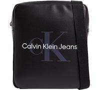 Calvin Klein Jeans Umhängetasche Mann CK Tasche Artikel K50K510108 MONOGRAMM SOFT REPORTER 2 cm 19x23x4 (ca.), BDS Black/Nero, Einheitsgröße