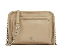 Calvin Klein Jeans Utility Schultertasche Leder 34 cm beige