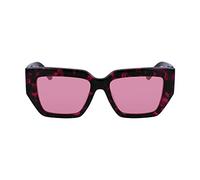 Calvin Klein Jeans Women's Sunglasses CKJ23608S - Pink Havana with Solid Pink Lens