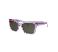 Calvin Klein Jeans Women's Sunglasses CKJ24606S - Pink To Khaki with Solid Brown Lens