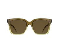 Calvin Klein Jeans Women's Sunglasses CKJ25624S - Transparent Gradient Brown/San with Solid Light Brown Lens