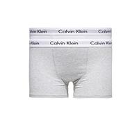Calvin Klein Jungen 2er Pack Boxershorts Trunks Baumwolle mit Stretch, Mehrfarbig (White/Grey Heather), 14-16 Jahre