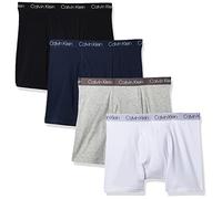 Calvin Klein Jungen Boxershorts aus Baumwolle, Slip, 4er-Pack-solide Packung, XS