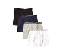Calvin Klein Jungen Boxershorts aus Baumwolle, Slip, 4er-Pack, solide Verpackung, Medium
