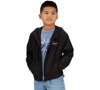 Calvin Klein Jungen Monologo Essential Jacket Ib0ib02639 Windbreaker-Jacke, Black (Ck Black), 14 Jahre
