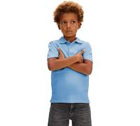 Calvin Klein Jungen Poloshirt Solid Regular Fit, Blau (Provence 16-4032 TCX), 6 Jahre