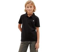 Calvin Klein Jeans Regular Fit Poloshirt aus Baumwoll-Mix in Black, Größe 176