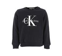 Calvin Klein Kinder Sweater Rundhals Monogram Logo Sweatshirt 6 Jahre Schwarz