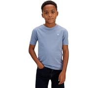 Calvin Klein Kinder Unisex T-Shirt Kurzarm Mono Mini Badge aus Baumwolle, Blau (Infinity 17-4015 TCX), 12 Jahre