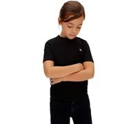 Calvin Klein Kinder Unisex T-Shirt Kurzarm Mono Mini Badge aus Baumwolle, Schwarz (Black [Csi] 25Cw1000175Ck), 10 Jahre