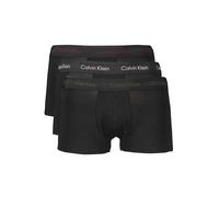 Calvin Klein Herren 3er Pack Boxershorts Low Rise Trunks Unterwäsche, Schwarz (B-Woodrose, Fld Olv, Deep Rouge Lg), S