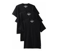 Calvin Klein Kurzarm-V-Ausschnitt 3er-Pack - Cotton-Stretch-Mischung - Herren-Shirt schwarz 2XL