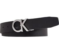 Calvin Klein Leder Gürtel 3.5 Adjustable Revable Giftset W110 Black Palmellato/Navy schwarz