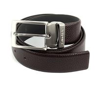 Calvin Klein Leder Gürtel Stand Alone Adjustable Pebble Belt W100 Dark Brown dunkelbraun