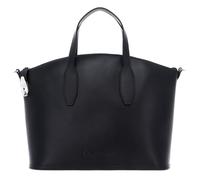 Calvin Klein Leder Handtasche Umhängetasche Lock Domed Tote Black schwarz