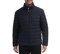 Calvin Klein Leichte Puffer wasserdichte Daunenjacke für Herren, Marineblau, XL