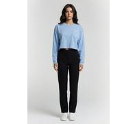 Calvin Klein Underwear Cropped Pyjama-Oberteil mit Logo-Stitching in Hellblau, Größe XL