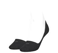 2er Pack Calvin Klein Mid-Cut-Logo Füßlinge Damen 001 - black 39-42