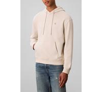 Sweatshirt CALVIN KLEIN JEANS "MONOGRAM HOODIE", Herren, Gr. L, grau (chalk), Sweatware, Obermaterial: 100% Baumwolle, unifarben, casual, regular fit normal, Rundhals, Langarm Bündchen, Sweatshirts, r