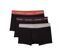 Calvin Klein - Low Rise Trunk 3er Pack, B-rock Ridge / Fudge / Bruchetta schwarz - Gr. - S