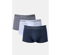 Calvin Klein Low Rise Trunk 3pk Hemisphere Blue, Plein Air, Convoy Größe: M | Unterhosen Outlet | Herren | Blau