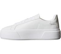 Plateausneaker CALVIN KLEIN JEANS "FLATFORM LACE UP LTH MG", Damen, Gr. 37, weiß, Leder, unifarben, Schuhe Plateausneaker, Schnürschuh, Halbschuh, Freizeitschuh mit CK-Logo (63584031-37) weiß