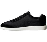 Sneaker CALVIN KLEIN "LOW CUPSOLE LACEUP SU", Herren, Gr. 43, schwarz, Leder, Textil, unifarben, Schuhe Sneaker, Schnürschuh, Halbschuh, Freizeitschuh im Materialmix (31052833-43) schwarz
