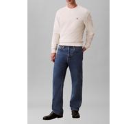 Sweatshirt CALVIN KLEIN JEANS, Herren, Gr. L, tofu, Sweatware, Obermaterial: 100% Baumwolle, unifarben, regular fit normal, Rundhals, eingesetzt Bündchen, Sweatshirts Sweatshirt, Regular fit mit Rundh